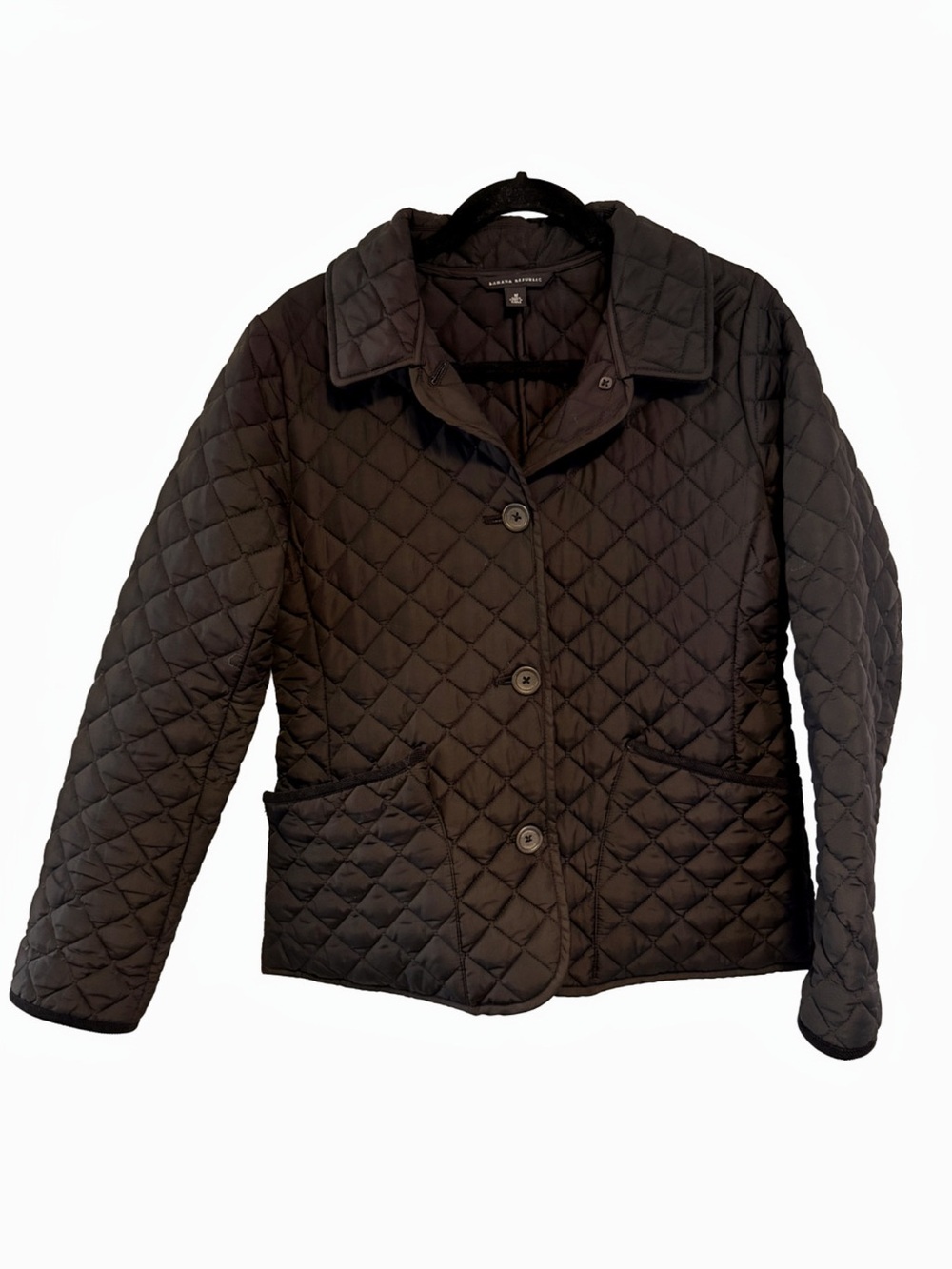 Banana Republic Black Quilted Women's Jacket size medium